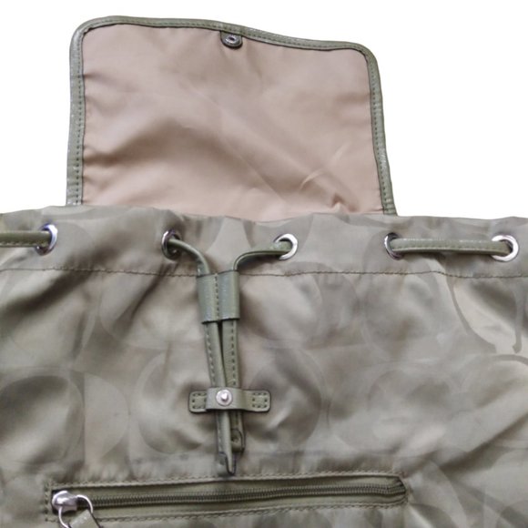 Green Coach Monogram Backpack - Picture 3 of 7
